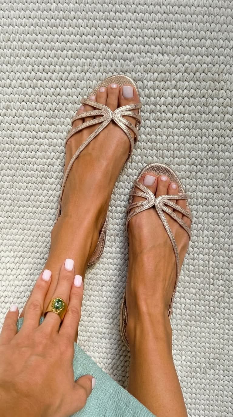 Sandali lucidi con cinturini