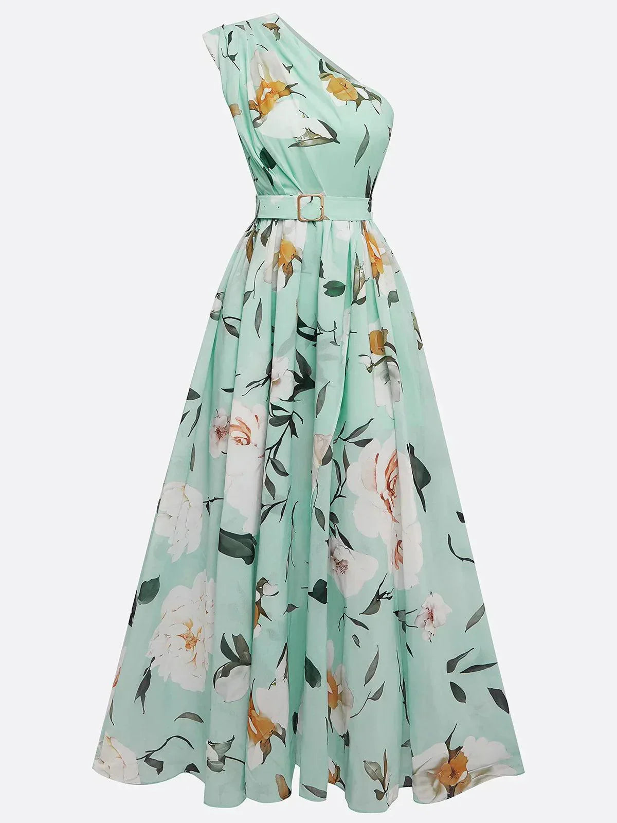 Julie | Abito Maxi Monospalla Verde