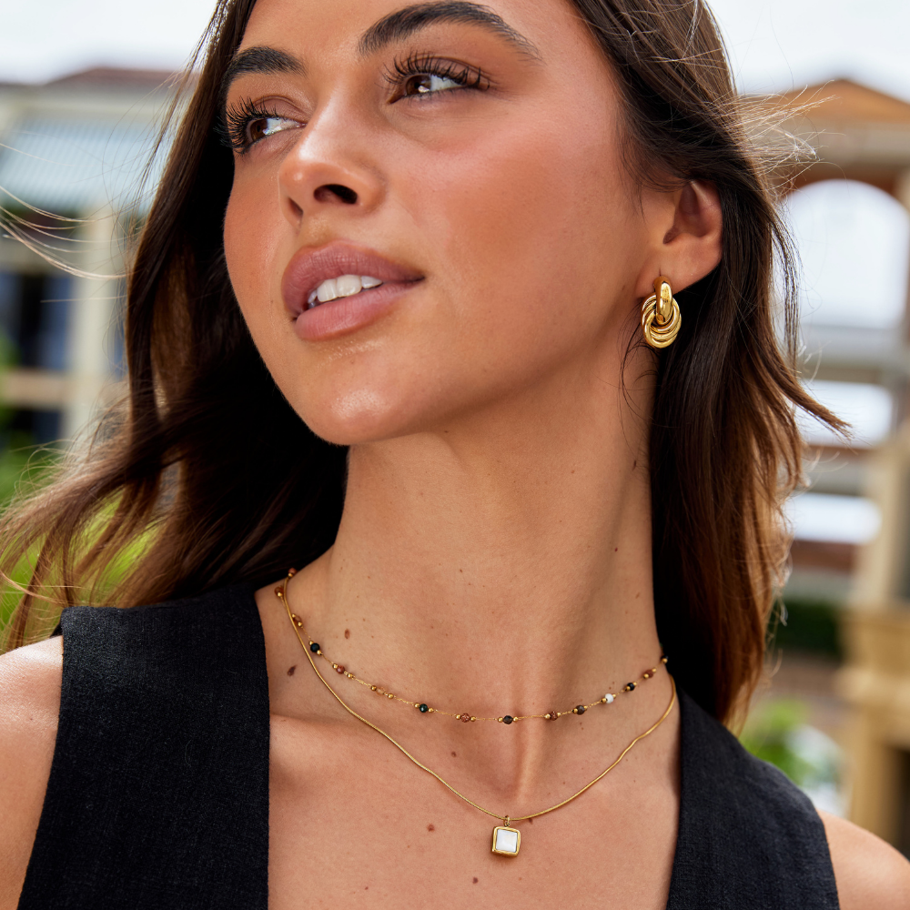 Collana Minimalista con Gemma