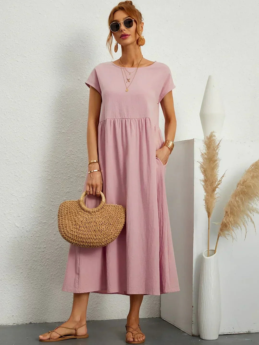 Gabriela™ | Abito midi fluido dall’eleganza senza tempo