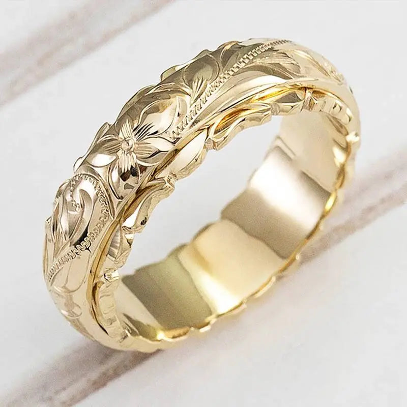 Anello in Oro 'Fioritura Antica'