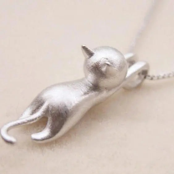 Collana Gioiosa con Gattino in Argento 925
