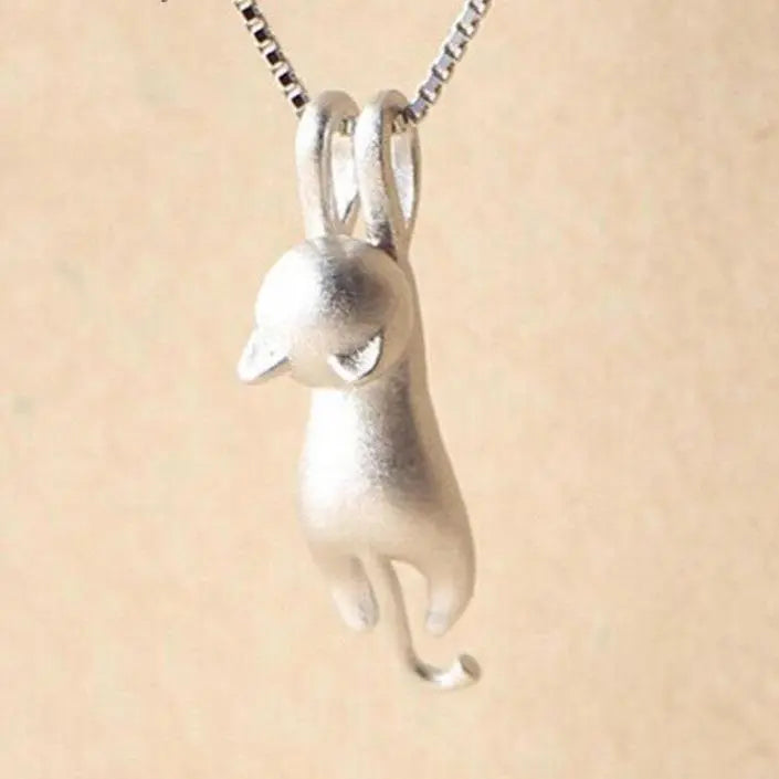 Collana Gioiosa con Gattino in Argento 925