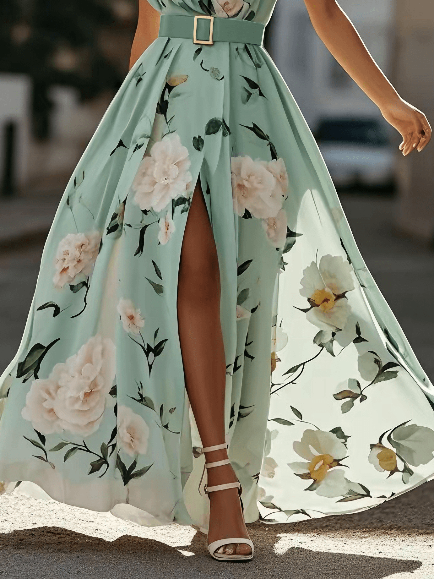 Julie | Abito Maxi Monospalla Verde