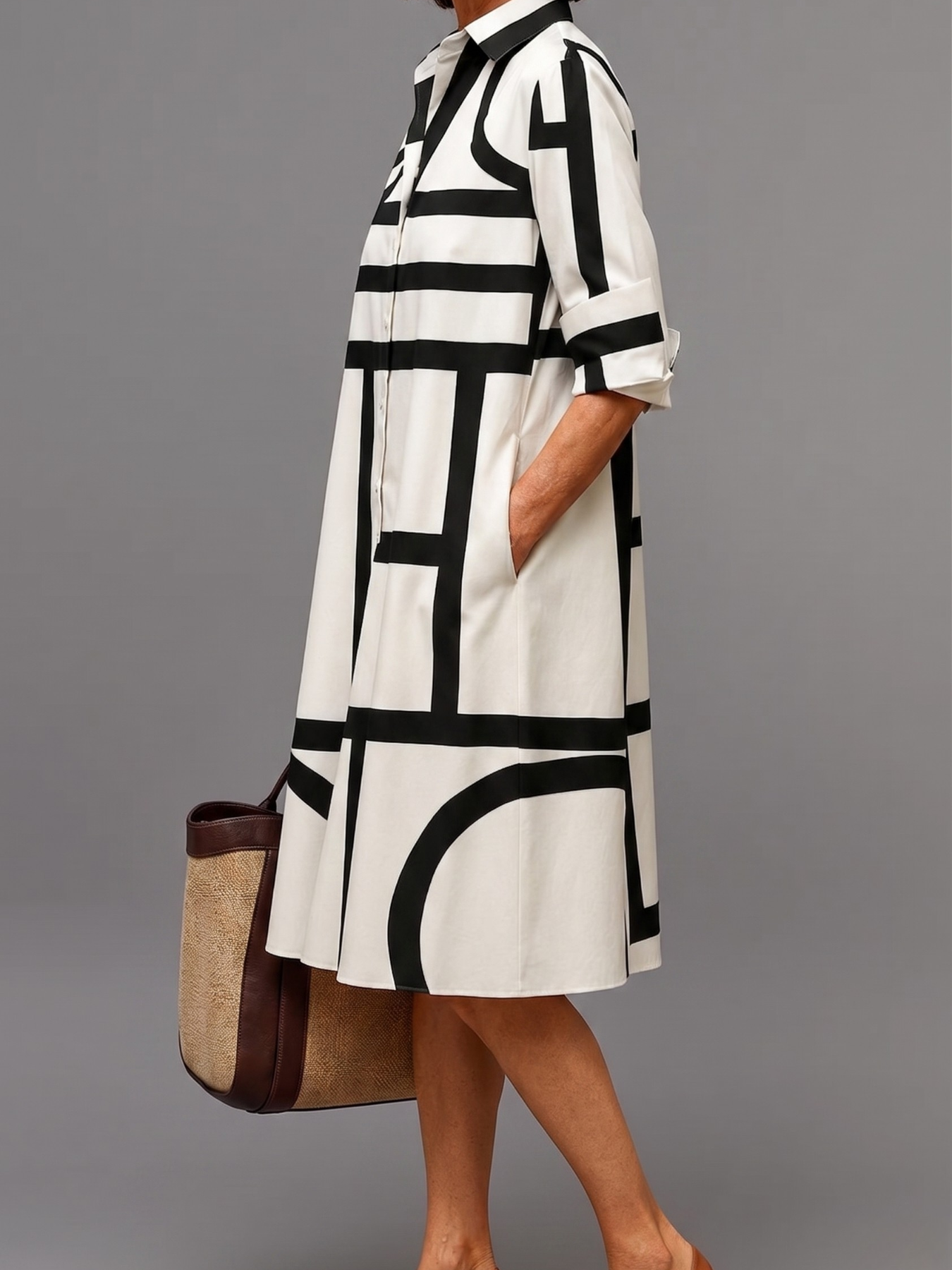 Ellie | Abito midi curato ed elegante