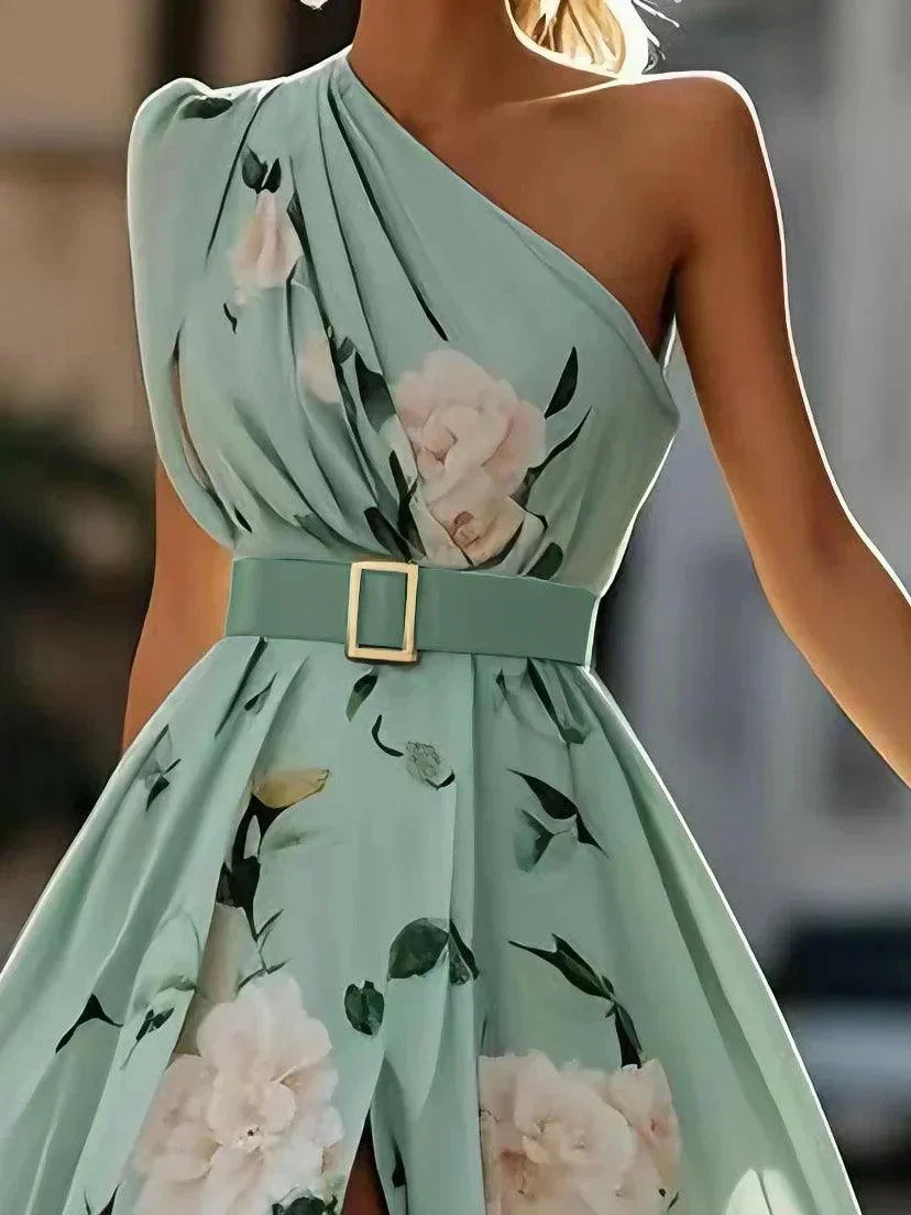 Julie | Abito Maxi Monospalla Verde