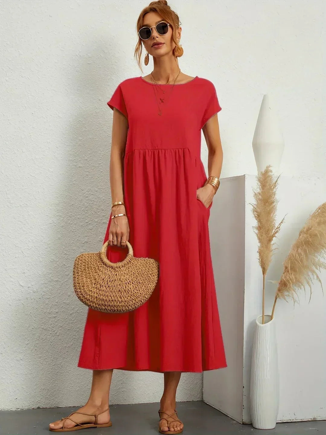 Gabriela™ | Abito midi fluido dall’eleganza senza tempo