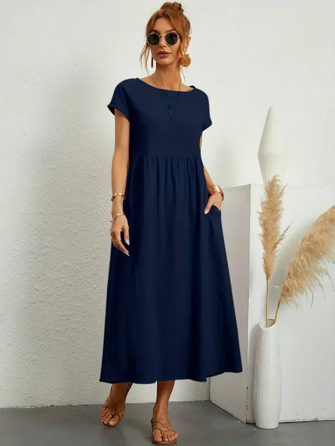 Gabriela™ | Abito midi fluido dall’eleganza senza tempo
