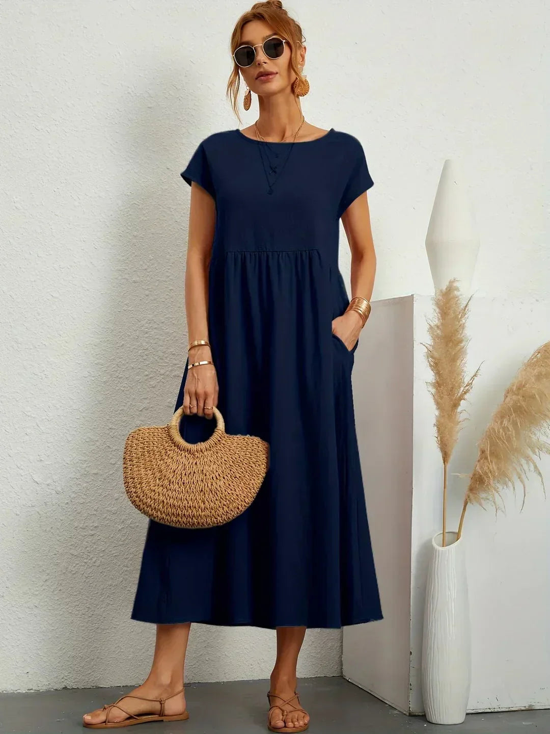 Gabriela™ | Abito midi fluido dall’eleganza senza tempo