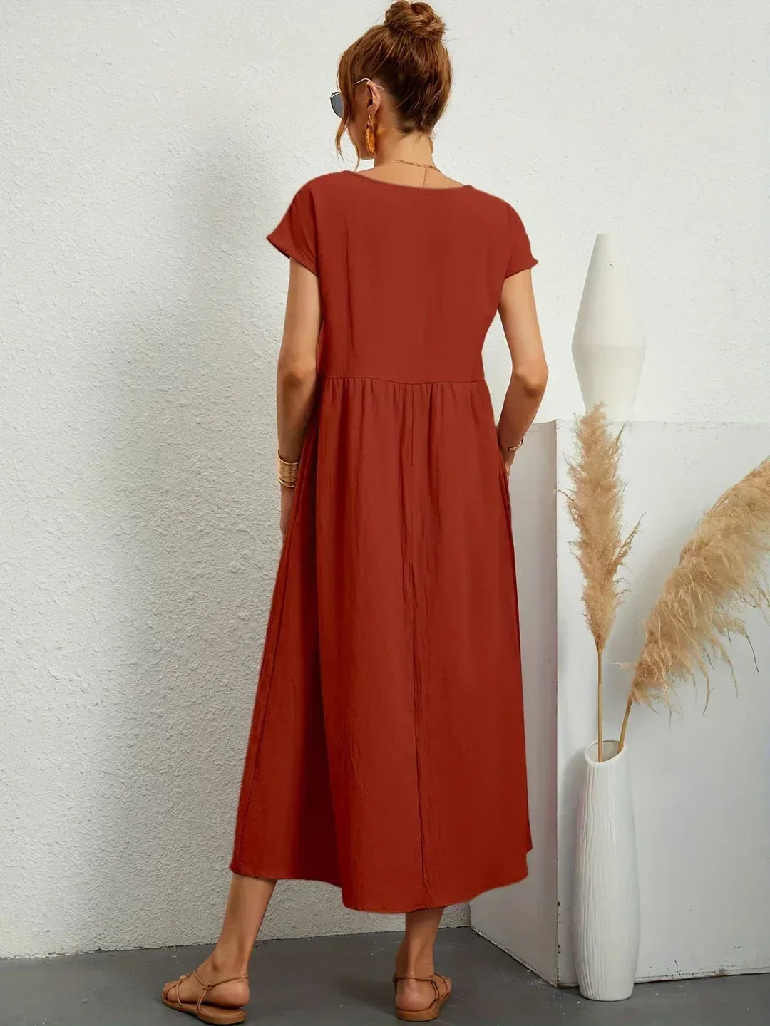 Gabriela™ | Abito midi fluido dall’eleganza senza tempo