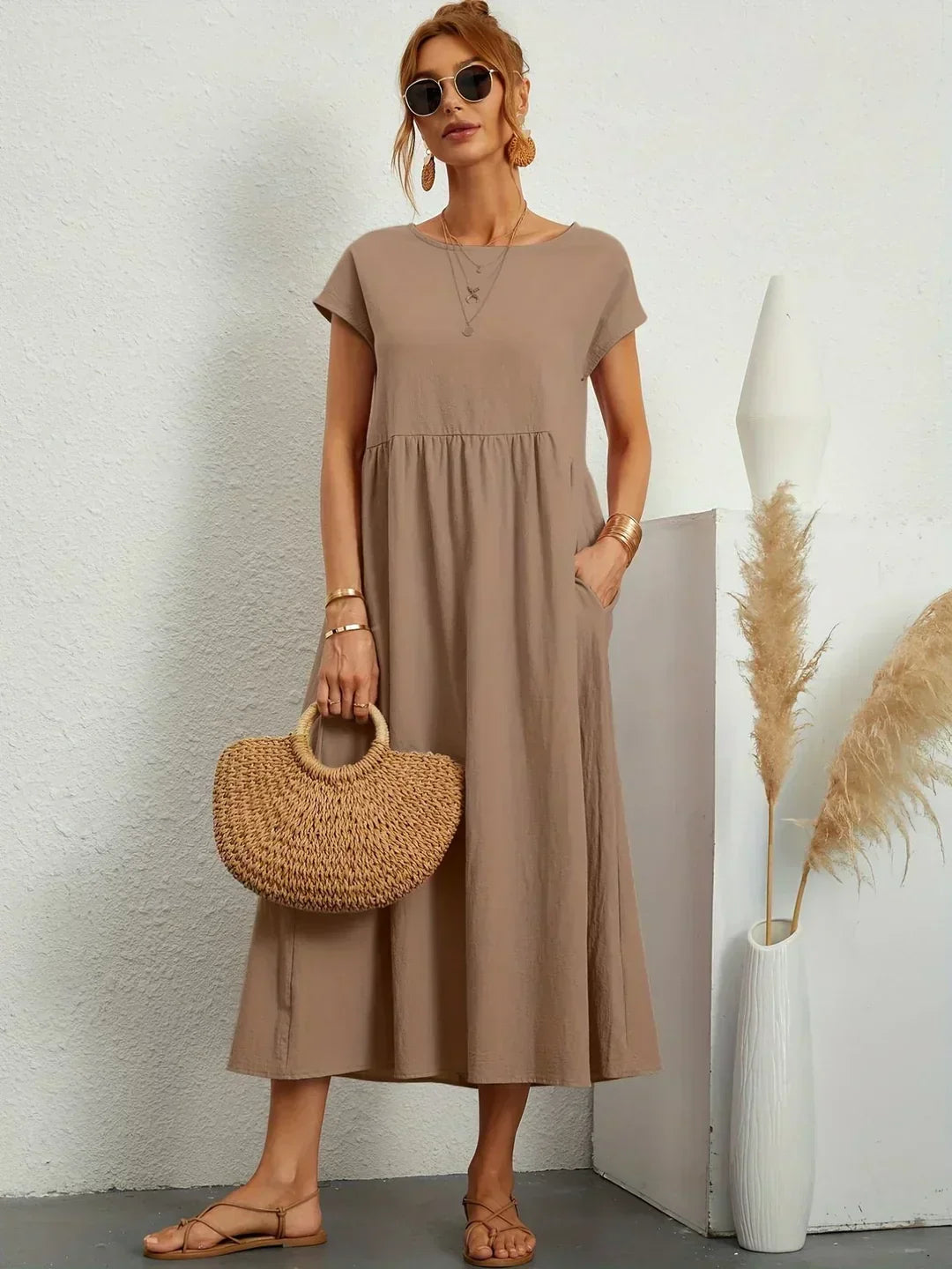 Gabriela™ | Abito midi fluido dall’eleganza senza tempo