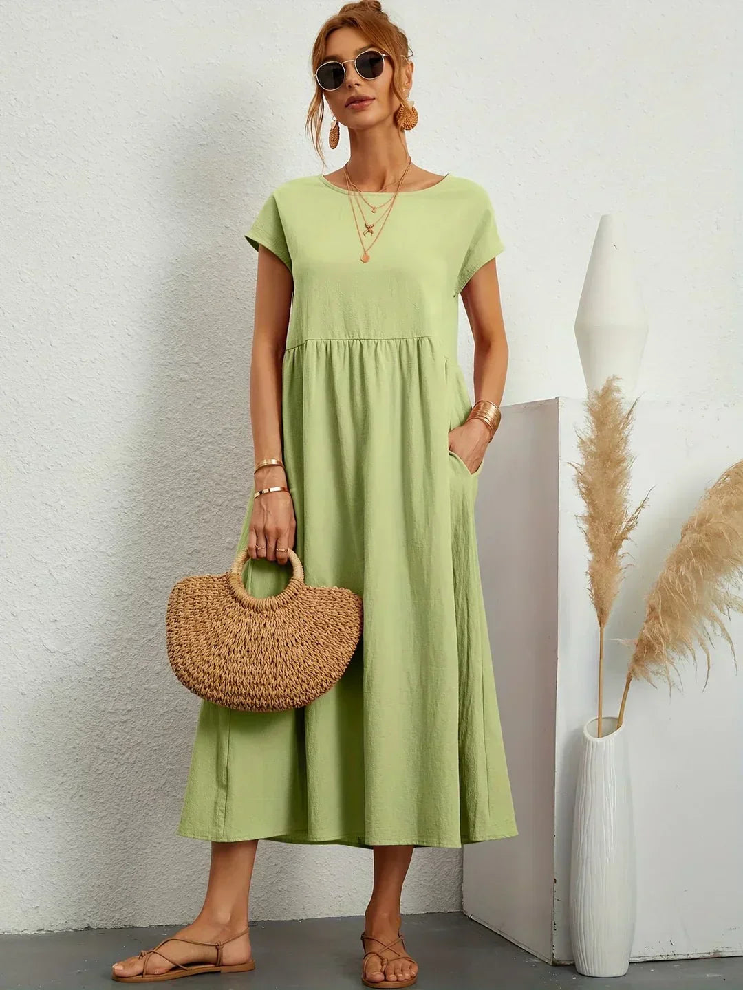 Gabriela™ | Abito midi fluido dall’eleganza senza tempo