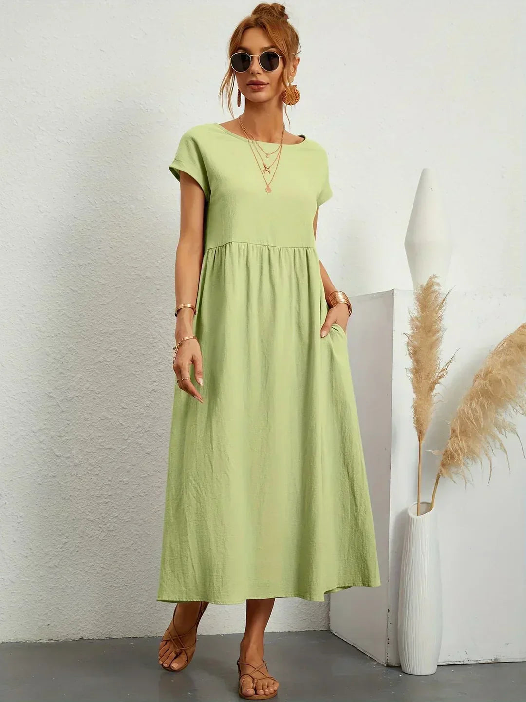 Gabriela™ | Abito midi fluido dall’eleganza senza tempo