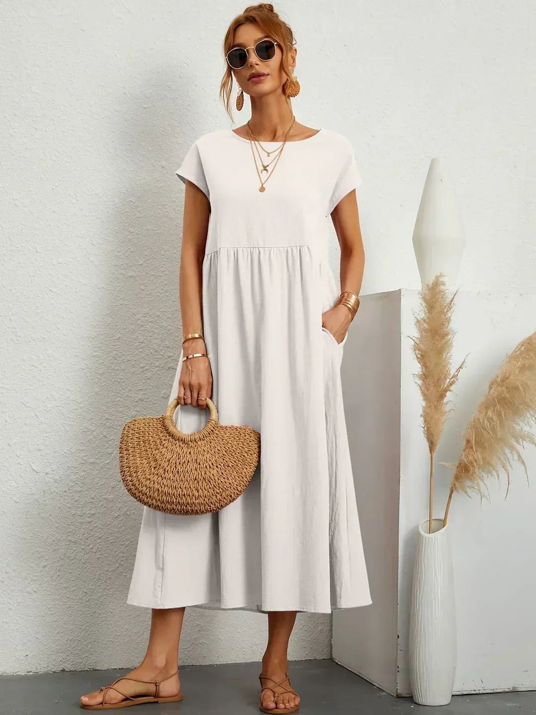 Gabriela™ | Abito midi fluido dall’eleganza senza tempo