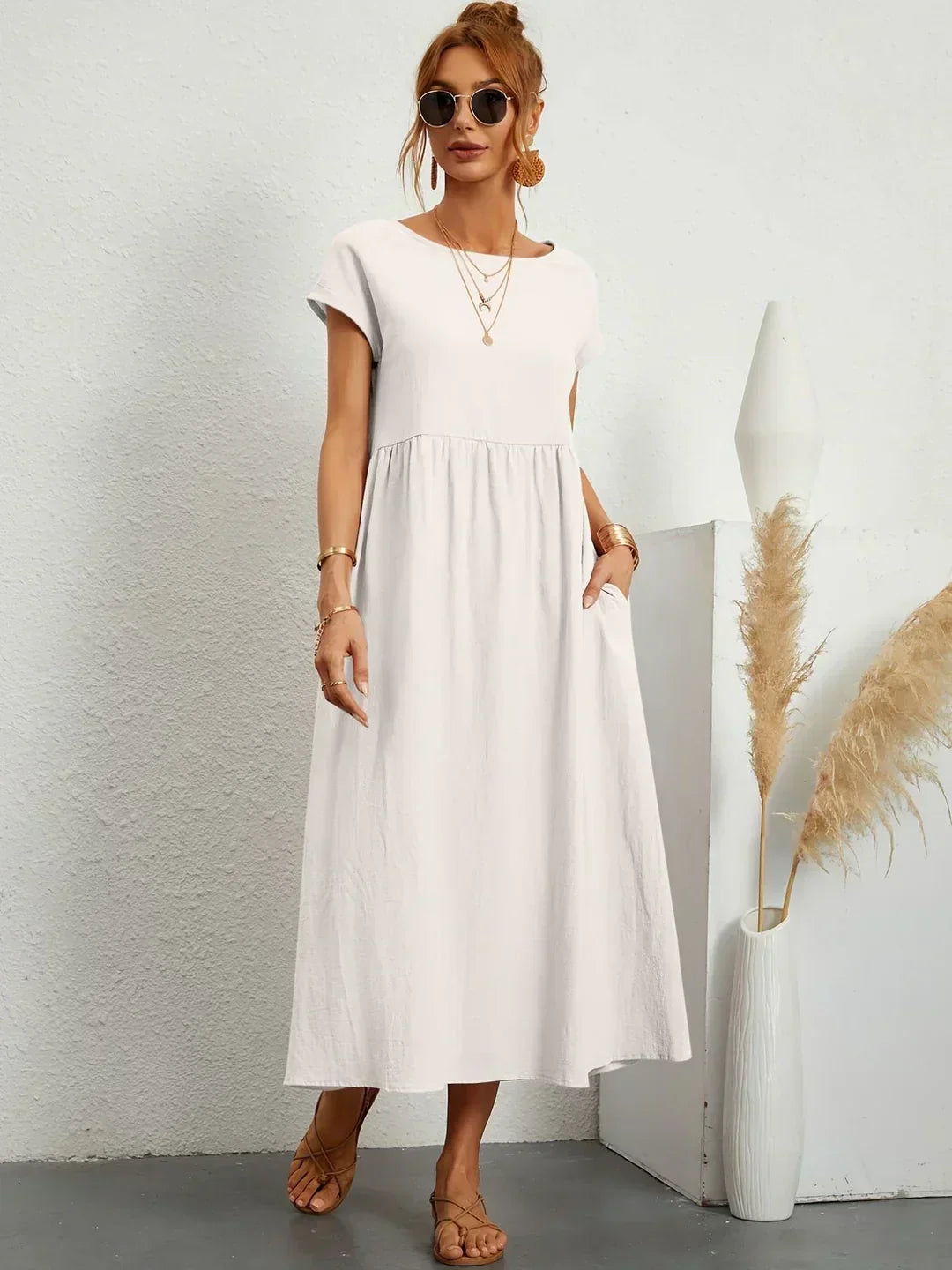 Gabriela™ | Abito midi fluido dall’eleganza senza tempo
