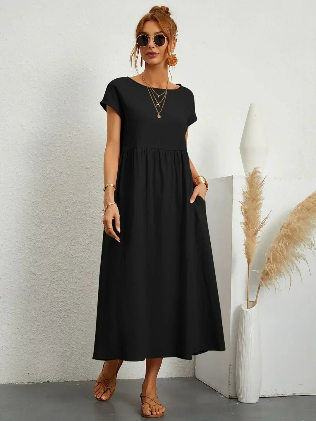 Gabriela™ | Abito midi fluido dall’eleganza senza tempo