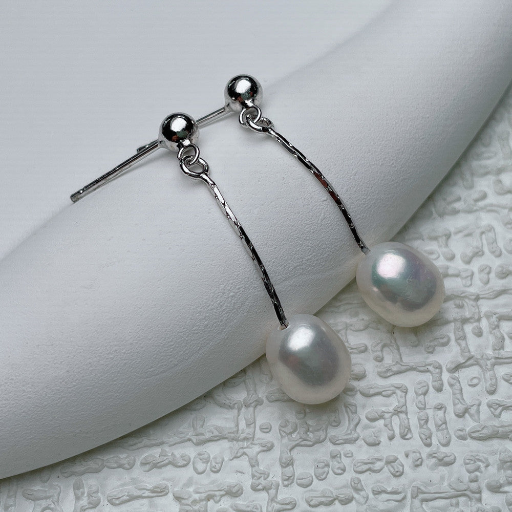 Eleganti Orecchini con Perla