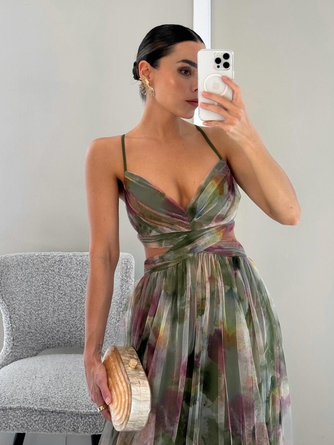 Karen | Abito Maxi Floreale