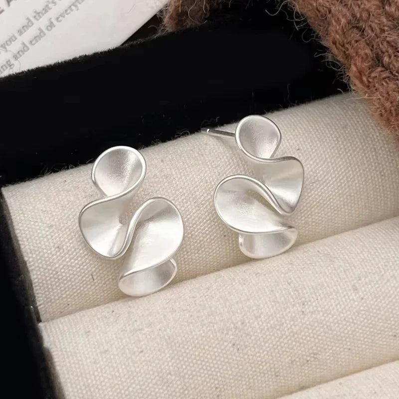 Orecchini in Argento con Dettagli in Oro 18K