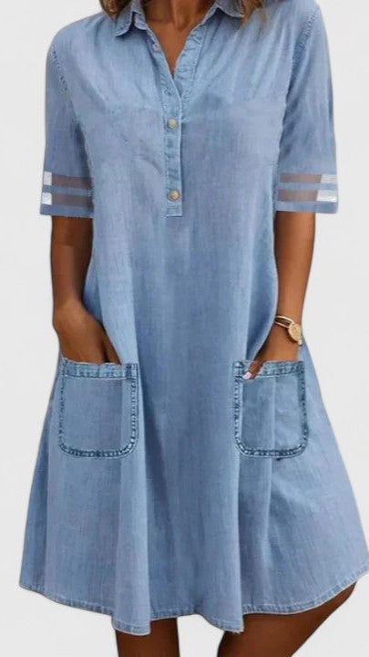 Brittany | Abito in denim che valorizza la silhouette