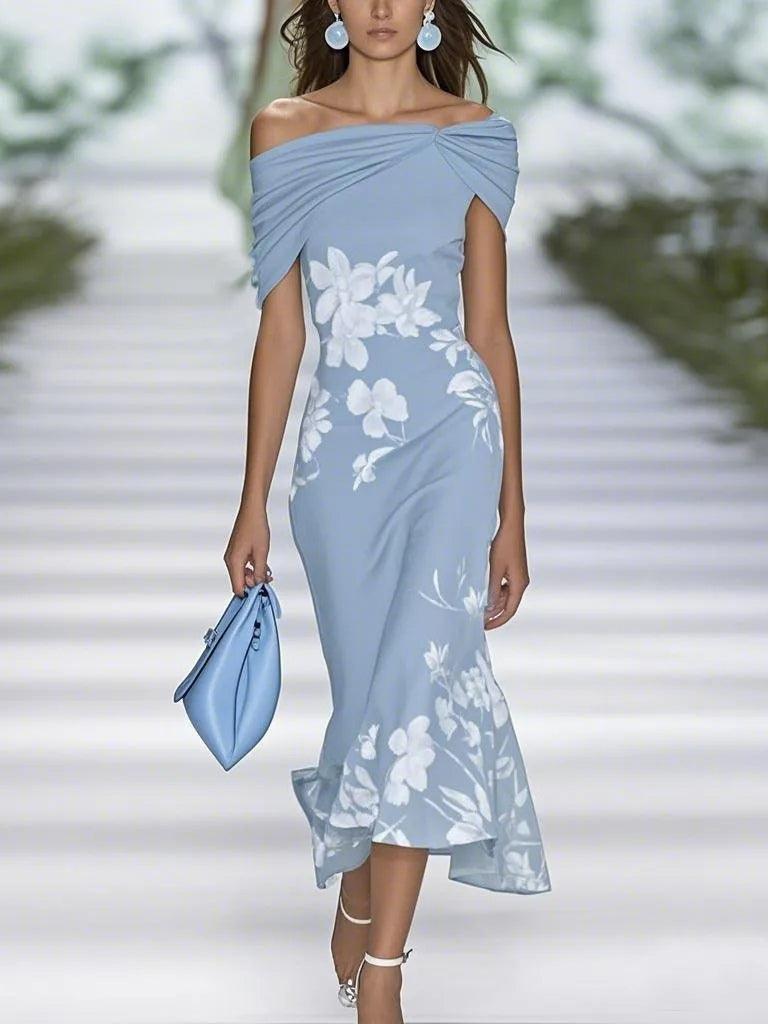 Frederique | Abito Chic con Motivo Floreale