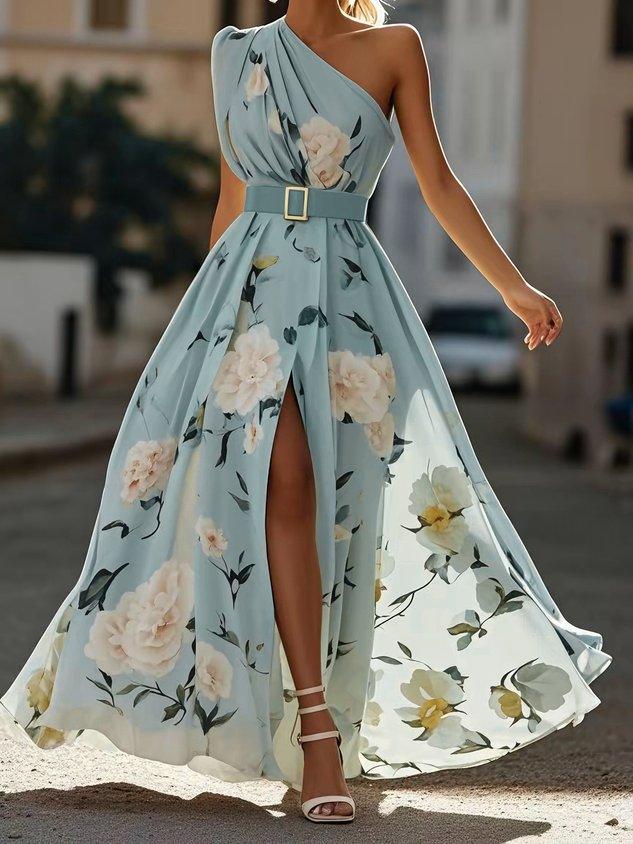 Julie | Abito Maxi Monospalla Verde