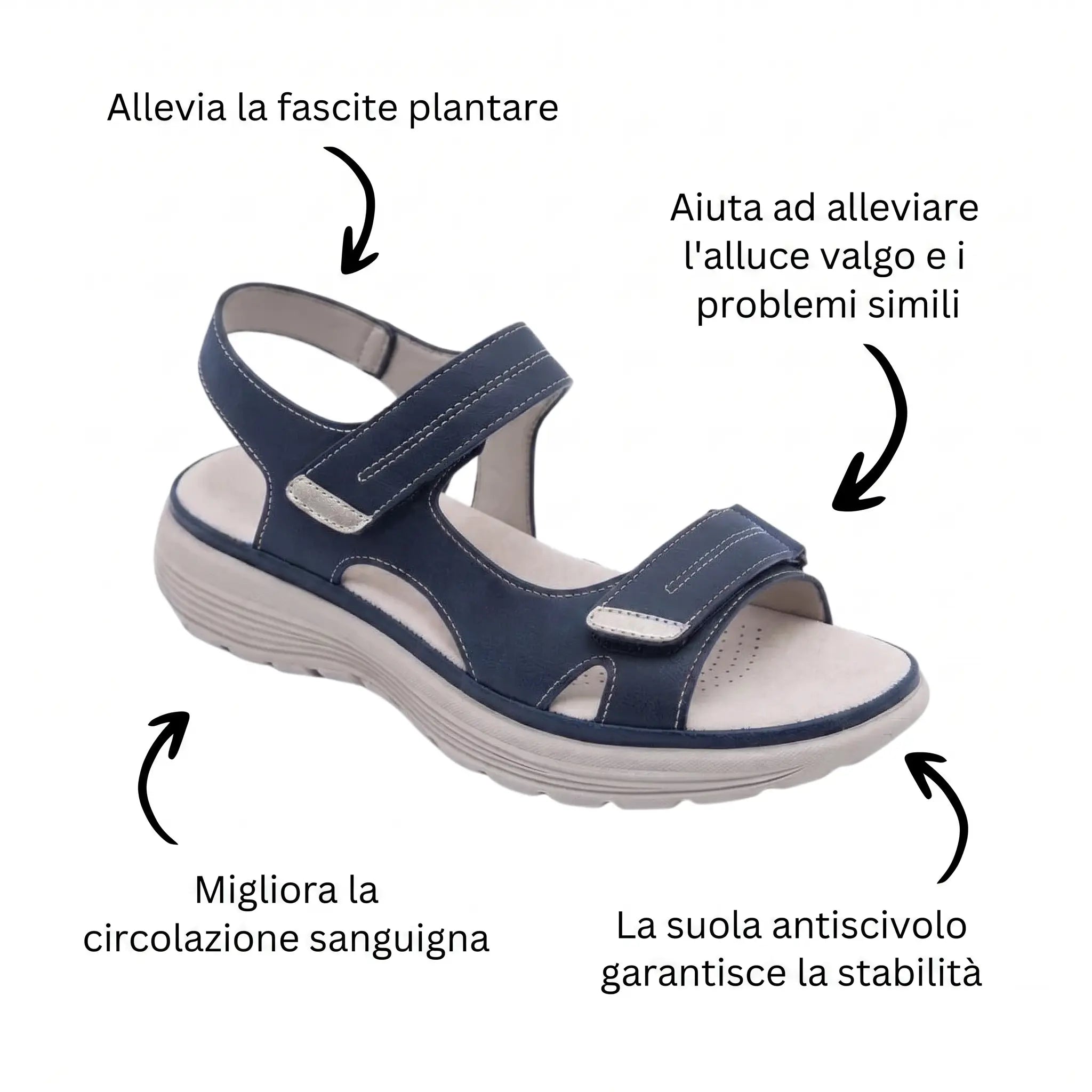 Soline Sandali Ortopedici Antiscivolo