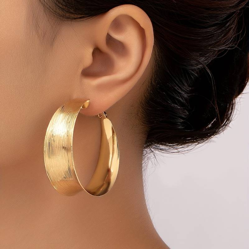 Vintage Orecchini Creoli in Oro