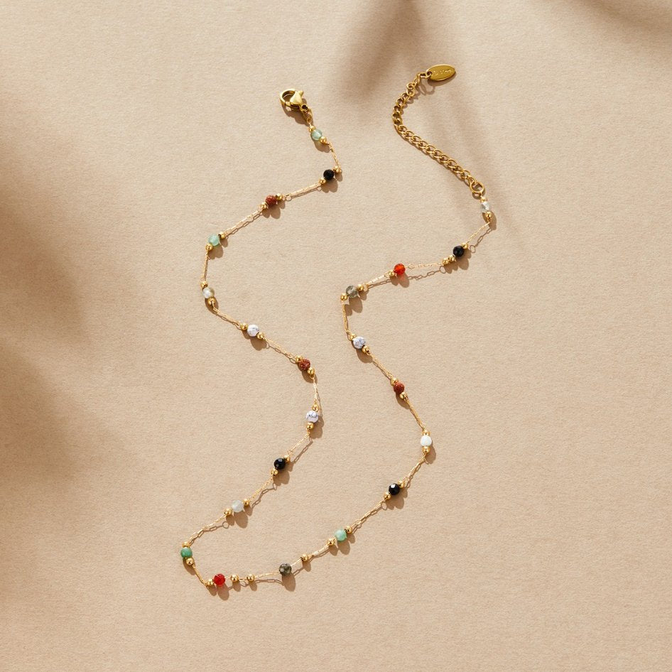 Collana Minimalista con Gemma
