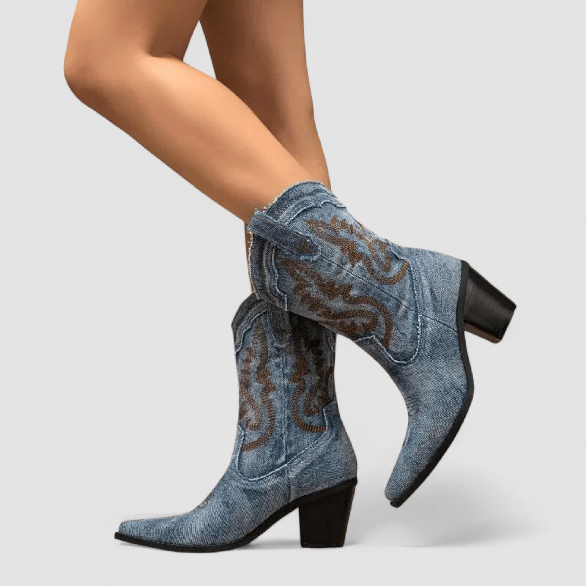 Selena – Stivaletti in Denim Ortopedico